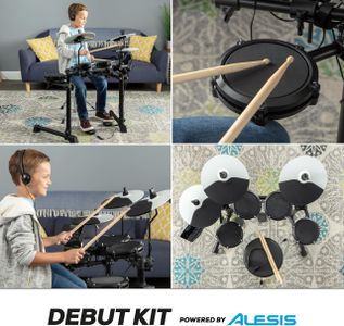 Alesis Debut Kids Electronic Drum Kit – Complete Beginner Set