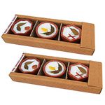 Urvi Creations Set of 6 Aroma Fragrance,Scented Sandle Lemon Grass Diya Wax Candle for Diwali Decoration Items and Christmas Festivals Candles