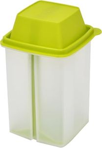 Home-X Pickle Storage Container with Strainer Insert, Food Saver (Green Lid) - by