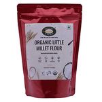 Millet Amma CERTIFIED ORGANIC Little Millet Flour | 1 Kg (500g x 2 Packs) | Made with Unpolished Millet Grains ( Kutki | Samai | Same | Samalu ) | Suitable for Multiple Millet Recipes | 100% Vegan & Gluten Free | Rice in Proteins