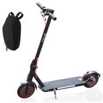 ESTVELO Electric Scooter, Foldable E Scooter for Adults, 12/18 Miles Range, 8.5”Run-Flat Tire, App Control, Double Braking (Black,12 Miles)