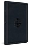 ESV Large Print Value Thinline Bible: Esv Large Print Value Thinline Bible, Trutone, Navy, Mosaic Cross Design