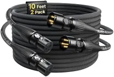 XLR Cables 10ft 2 Pack, Professiona