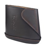 TOURBON Genuine Leather Shotgun Stock Extension Slip on Recoil Pad Sleeve - Dark Brown (Large)