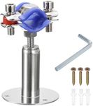 sourcing map Stainless Steel Pipe Supports Wall Mount Ceiling Mount Pipe Bracket Adjustable Clamp Pipe Strap Fit for Dia 19-22mm Pipe Tube