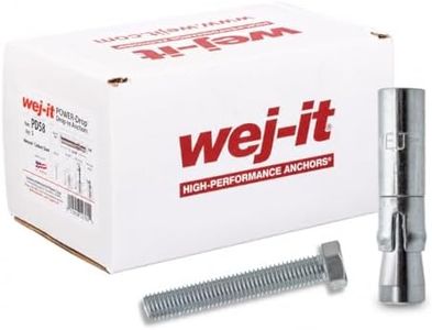 Wej-It PD58 Internally Threaded Drop-In Anchor, Carbon Steel, Zinc Plated Finish, 7/8" Diameter, 3-13/16" Length, 5/8"-11 Threads (Pack Of 5)