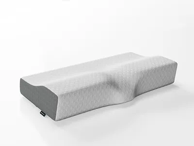 IWS Ergonomic Cervical Pillow - Spine Alignment Pillow - Memory Foam & Activated Charcoal for Pain-Free - Odorless Comfortable Sleep with Orthopedic Neck & Back Support