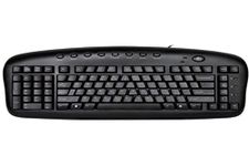 Ergonomic Left Handed Keyboard for Business/Accounting - 8 Multimedia Hotkeys - Eliminates RSI and Carpal Tunnel - Patented Natural_A Keycaps to Reduce Back and Shoulder Strain to Improve Posture