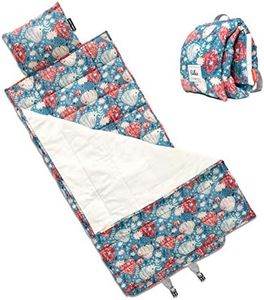 Bulkie Toddler Nap Mat - Sleep Mat for Kids Daycare and Preschool - Folds Up to Carry on Back - Balloons