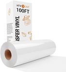 HTVRONT HTV Vinyl Rolls White Iron 