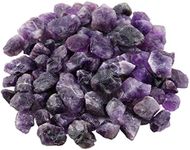 Rockcloud 1 lb Natural Crystals Raw Rough Stones for Cabbing,Tumbling,Cutting,Lapidary,Polishing,Reiki Crytsal Healing,Amethyst