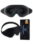 Sleep Mask,Eye Mask for Sleeping,100% Eye Mask Blackout for Light Sleep Mask for Women Men,3D Contoured Cup Soft Adjustable Strap with Non-pressure Washable Comfortable and Breathable