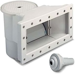 jardiboutique - Skimmer Piscine Hors Sol, Grande Ouverture, Blanc