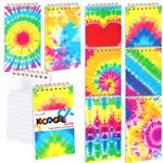 Koogel 32PCS Mini Spiral Notebook, 7.6x12.7cm Tie Dye Notebooks Pocket Notebooks Small Journal Ruled Memo Notepad for School Women Travel Kids