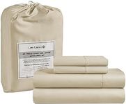 LANE LINEN King Size Sheets Set - 450 Thread Count 100% Cotton King Sheet Set, 4 Pc King Bed Sheets, King Sheets Cooling, Breathable King Size Bed Sheets, Deep Pocket King Sheets - Linen