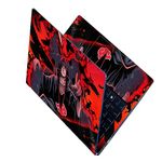 Finearts Full Body Laptop Skin Upto 15.6 inch Sticker Compatible for Dell/HP/Lenovo/Acer/Sony All Laptop Size Upto 14 to 15.6 Inch - Itachi Kingdom