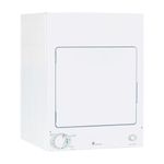 G.E. DSKS333ECWW 3.6 Cu. Ft. White Spacemaker Stationary Electric Dryer