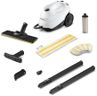 Kärcher SC3 Steam Cleaner with Attachments, Multi Purpose Power Steamer – Chemical-Free, 40 Sec Heat-Up, Continuous Steam - for Grout, Tile, Hard Floors, Appliances & More - White