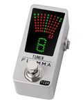 FLAMMA Tuner Pedal FC04 Chromatic Guitar Tuner Pedal, Tuning Pedal for High Precision 1 Cent with Pitch Indicator for Guitar and Bass, True Bypass