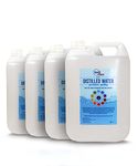 Distilled Water - 100% Ultra Pure Water (Blue) (4 x 5L)