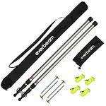 Everbeam Tarp Poles - Tent Poles for Tarp - Camping, Hiking, Fishing - Adjustable Tarp Poles Extend to 92" - Portable & Lightweight, Ideal for Awning, Tent Fly - includes Guy Lines, Stakes, Carry Bag