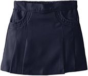 NAUTICA Girls' School Uniform Pleated Scooter with Pockets, Navy, 16