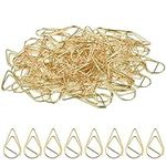 100 Pcs Gold Clips Paperclips Bookmarks Portable Bookmark Marking Clips Water Drop Shaped Paper, Clamps,for Office School,Home Document Paper, Poster, Photo