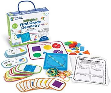 Skill Builders! 1st Grade Geometry, Homeschool Curriculum, First Grade Learning Games, First Grade Learning Materials, 128 Pieces, Age 6+