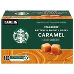 STARBUCKS Caramel Flavoured Ground Coffee K-CUP Pods 10 ct Box