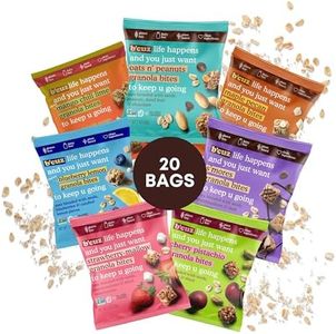 B'cuz Granola Bites - Gluten Free On the Go Snacks Variety Pack, Kosher, Vegan Friendly, Travel Safe, Healthy Breakfast and Dessert Treats for Kids or Adults Lunchboxes, 1 Ounce, Pack of 20