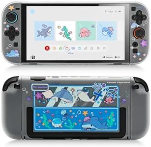 GeekShare Slim Cover Case Compatible with Switch 2, Shock-Absorption and Anti-Scratch PC Cover Skin for Switch 2 Game Console - Shark Party