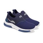 Axter Stylish Casual Sneakers Sports Running Shoes for Men's-(Blue-BAZR-9406-8)