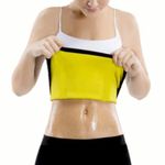 Sports Art Body Shaper Hot Waist Non-Tearable Belt for Men, Women, Unisex | Weight Loss Unisex Tummy Slimming Belt | Tummy Shaper (Waist Size - TOP 24 inches and Bottom 29 Inch) (Small) Black