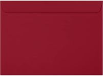 9 x 12 Booklet Envelopes in 80 lb. Garnet for Mailing a Business Letter, Catalog, Financial Document, Magazine, Pamphlet, 50 Pack (Red)