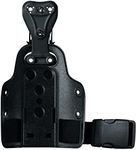 Safariland 6004UFA and 568BL on Single Strap Leg Shroud with QLS 22 Receiver, Plain Black Finish, Left Hand