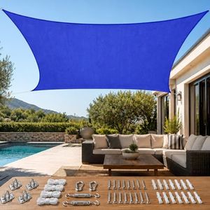Quictent 20x26ft Sun Shade Sail for Patio, 185GSM Heavy Duty Rectangular Outdoor Sunshades UV Block Outside Canopy Cover for Backyard