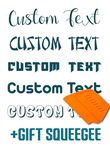 Personalized Design Your Own Name - Custom Vinyl Decal - Vinyl Lettering for Car, Walls, Window, Windshield Computers, Hydroflask - Text Name Letters Graphics Sticker - Custom Text Font Name Decal Sticker Compatible with Tumbler Cup, Laptop, Phones, Boats, and Vehicles