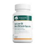 Genestra Brands - Cod Liver Oil DHA/EPA Forte Capsules - Blend of DHA, EPA, and Vitamins A and D - 60 Softgel Capsules