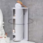 VBM Kitchen Bathroom dust Storage Cabinet Corner Rack. White Color with Plastic Materiel from Big Size