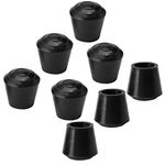 sourcing map 8pcs Chair Leg Tips Caps 10mm 3/8 Inch Anti Slip Rubber Furniture Table Feet Cover Floor Protector Reduce Noise Prevent Scratches