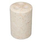 Creative Home Champagne Marble Stone Toothbrush Holder-SPA Collection, Beige