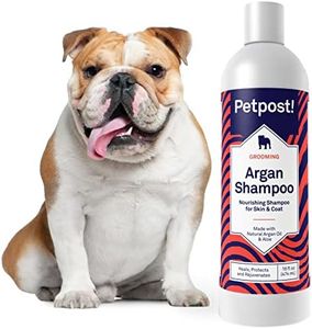 Petpost | Argan Shampoo for Dogs - Naturally Heals, Protects, & Rejuvenates Dog Dry Skin & Coat - Argan Oil and Aloe Formula 474 ml