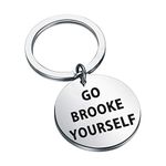 CENWA Go Brooke Yourself Keychain Gift For Brook Fans, 3.0, Metal, stainless steel