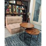 Priti Adele Coffee Table;Side Table(Solid wood,Black)