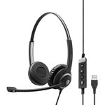 Samsung SC 260 USB MS II (506483) - Single-Sided Business Headset | for Skype for Business, Softphone, and PC | with HD Sound, Noise-Cancelling Microphone (Black)