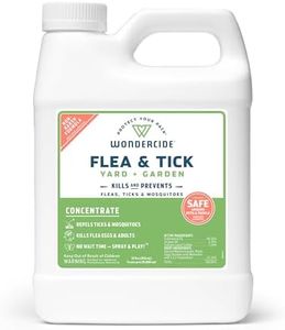 Wondercide - Flea and Tick Spray Concentrate for Yard and Garden with Natural Essential Oils – Kill, Control, Prevent, Fleas, Ticks, Mosquitoes and Insects - Safe Around Pets, Plants, Kids - 32 oz