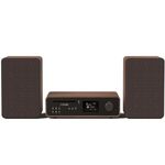 Classic Stereo HiFi Music System – Internet Radio, DAB+/FM, Bluetooth 5.2, CD Player, USB, Spotify Connect, AUX, Optical, Phono, Powerful 100W Stereo Sound, Versatile Connectivity – Coffee Black