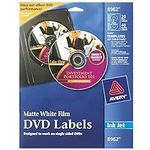 Avery DVD Labels Matte White for In