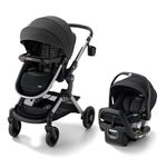 Graco Modes Nest DLX Travel System, 3-in1 Modular Baby Carseat Stroller Combo, Adjustable Slide2Me Infant Car Seat Carrier, Pramette, to Toddler Stroller, Includes SnugRide DLX Infant Car Seat, Raven