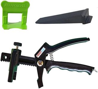 PERFECT LEVEL PRO – Kit de Nivellement Carrelage 3mm (300 Clips + 100 Coins (cales) + 1 Pince Polyamide) | Croisillon Autonivelant Professionnel | Pose Parfaite pour Sol et Mur